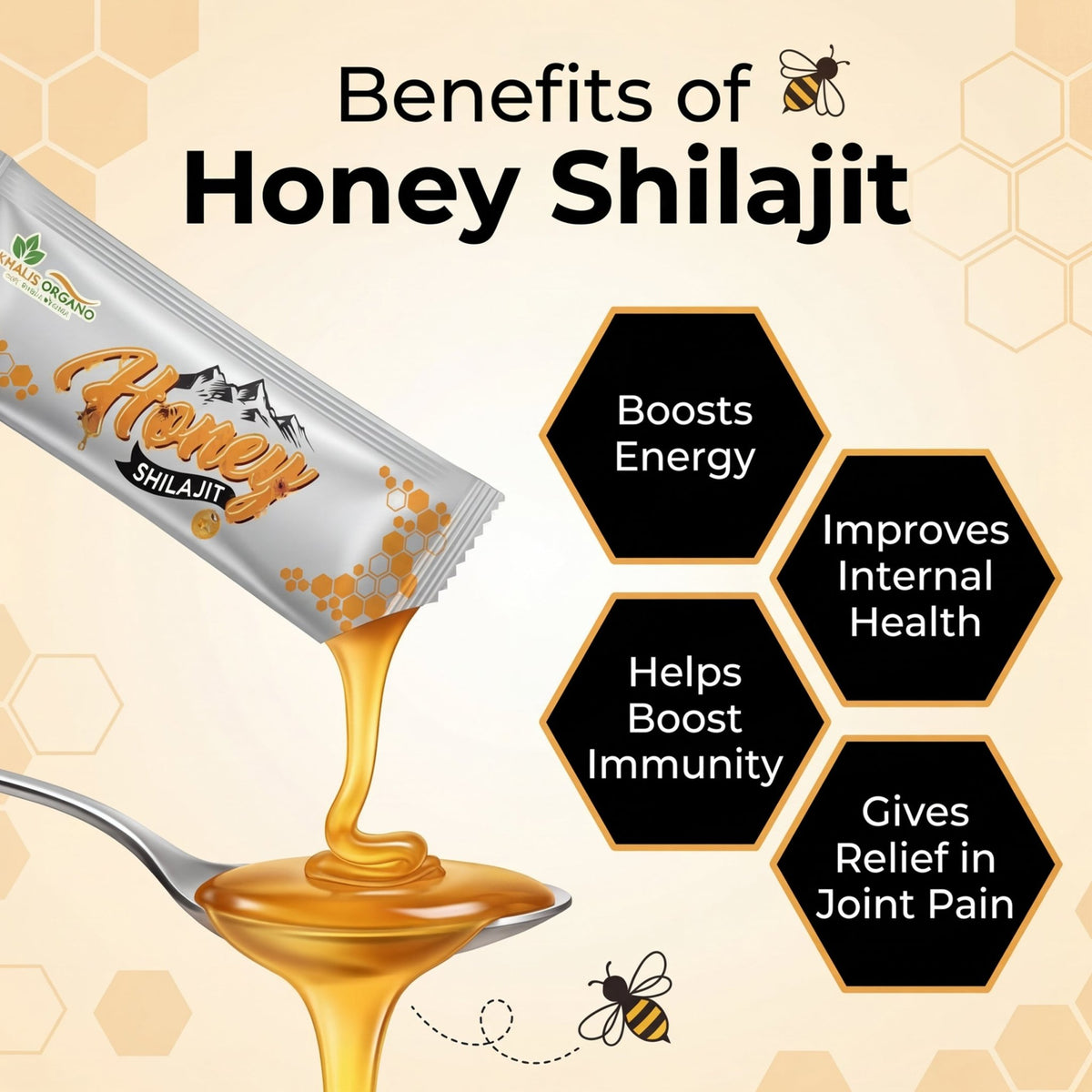 Khalisorgano® Natural Honey Shilajit - Khalis Organo