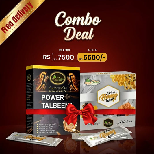 Power+ Talbeena & Honey Shilajit Combo Deal - Khalis Organo