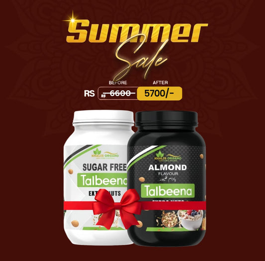 Sugar Free Talbeena + Almond Talbeena - Khalis Organo
